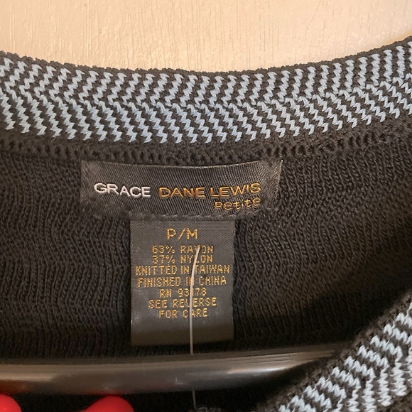 Grace Dane Lewis Button Down Sweater - Size M - Picture 6 of 12